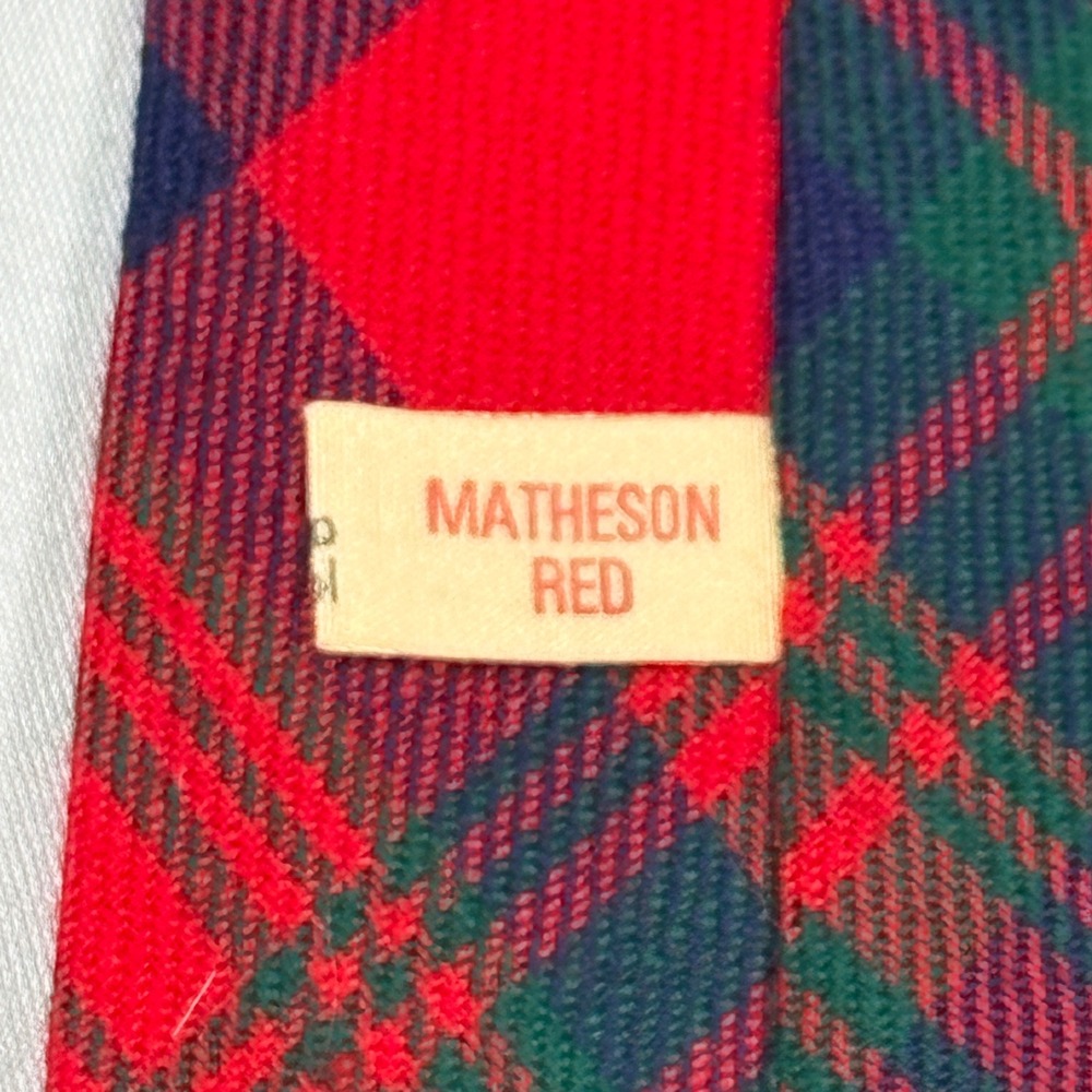 Christmas Necktie Lot Mens OS Christmas Santa Plaid Multi Holiday Vintage 4pc - Picture 9 of 13